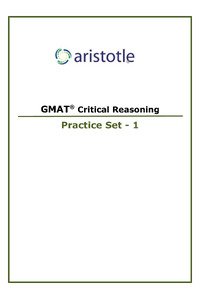 Aristotle Prep Critical Reasoning Question Bank
